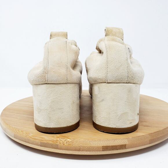Everlane The Day Heel Shoes Womens‎ 6.5 Suede Leather Block Pump Italy - Picture 7 of 14